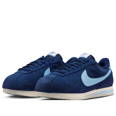 Nike Cortez Suede Sneaker In Blue