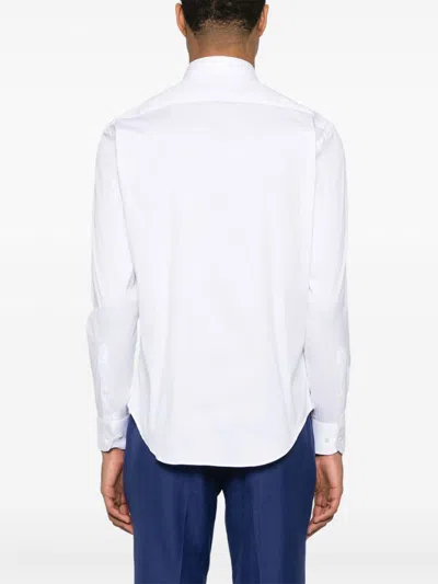 Emporio Armani Shirt Linen Collar Button-down In White