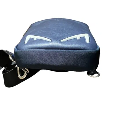 Pre-owned Fendi Blue Leather Shoulder Bag Sling Bag ()