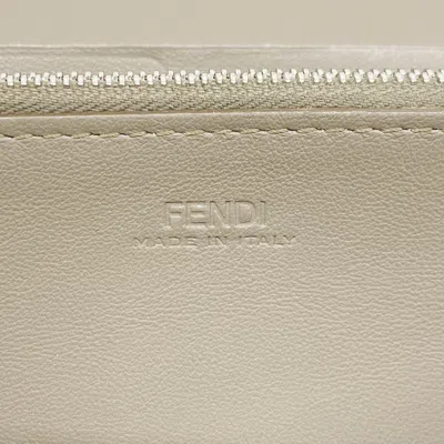Pre-owned Fendi Brown Leather Long Wallet (bi-fold) ()