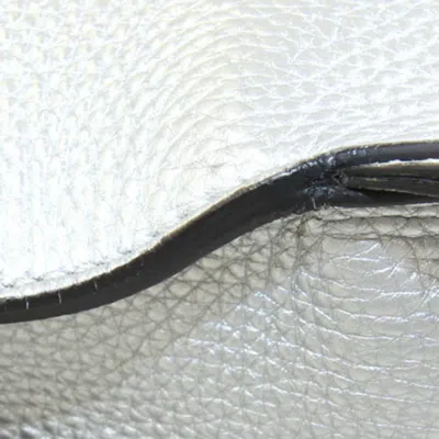 Pre-owned Fendi Selleria Silver Leather Backpack ()