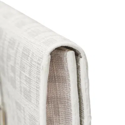 Pre-owned Fendi Zucchino White Pvc Long Wallet (bi-fold) ()