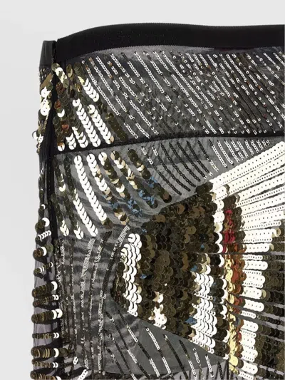 Pucci Semi-transparent Maxi Skirt Skirts Black In Black