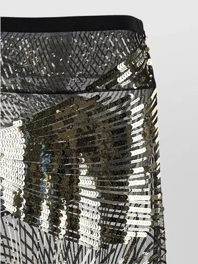 Pucci Semi-transparent Maxi Skirt Skirts Black In Black