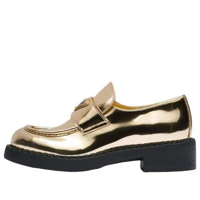 Prada (wmns)  Metallic Leather Loafers 'gold'