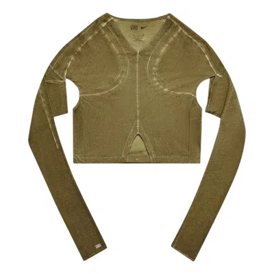 Nike Ghost Knit Top In Green