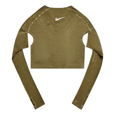 Nike Ghost Knit Top In Green