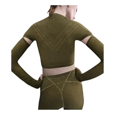 Nike Ghost Knit Top In Green
