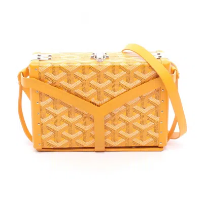 Pre-owned Goyard Multi-color Yellow Pvc Coated Canvas Shoulder Bag ()