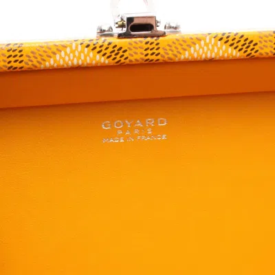Pre-owned Goyard Multi-color Yellow Pvc Coated Canvas Shoulder Bag ()