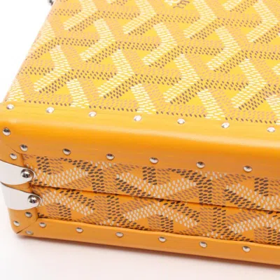 Pre-owned Goyard Multi-color Yellow Pvc Coated Canvas Shoulder Bag ()