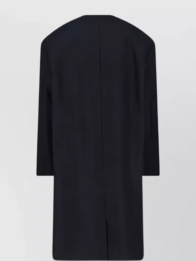 Calvin Klein Long Tailored Jacket Side Pockets In Black