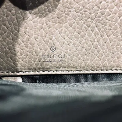 Pre-owned Gucci Beige Pink Beige Canvas Leather Long Wallet (bi-fold) () In Multi