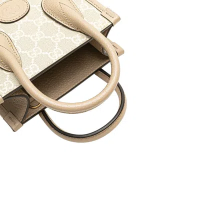 Pre-owned Gucci Beige Pvc Leather Handbag Shoulder Bag () In Sand