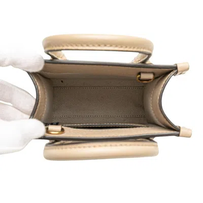 Pre-owned Gucci Beige Pvc Leather Handbag Shoulder Bag () In Sand