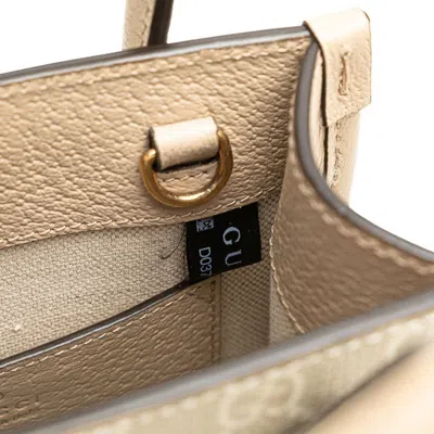 Pre-owned Gucci Beige Pvc Leather Handbag Shoulder Bag () In Sand