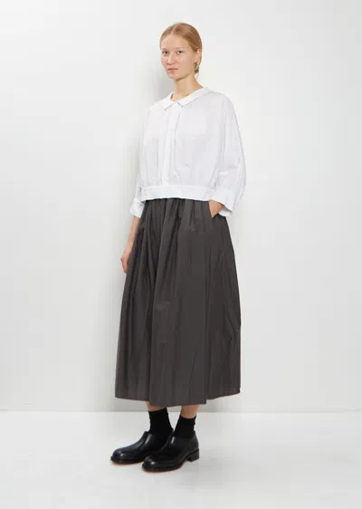 Toujours Bolero Cotton Silk Blouse In White