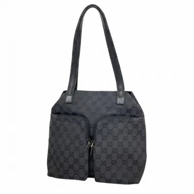 Pre-owned Gucci Black Canvas Shoulder Bag ()