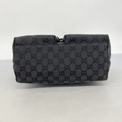 Pre-owned Gucci Black Canvas Shoulder Bag ()