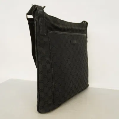 Pre-owned Gucci Black Canvas Shoulder Bag ()