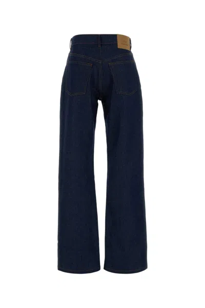Ami Alexandre Mattiussi Wide-leg Denim Trousers Five Pocket Style In Blue