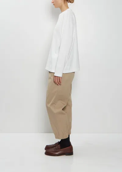 Toujours Crewneck Cotton Pullover In White