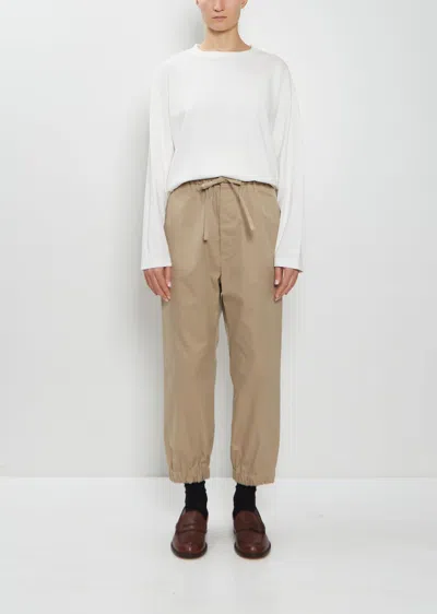 Toujours Cuffed Cotton Blend Training Pants In Brown