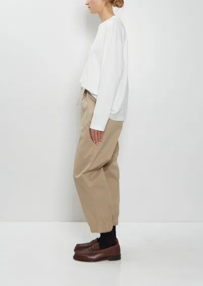 Toujours Cuffed Cotton Blend Training Pants In Brown