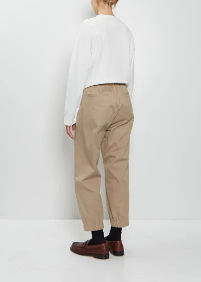 Toujours Cuffed Cotton Blend Training Pants In Brown