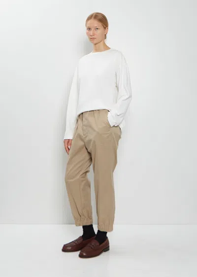 Toujours Cuffed Cotton Blend Training Pants In Brown