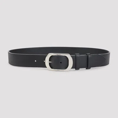 Celine Black 35mm Calf Leather Belt In Black