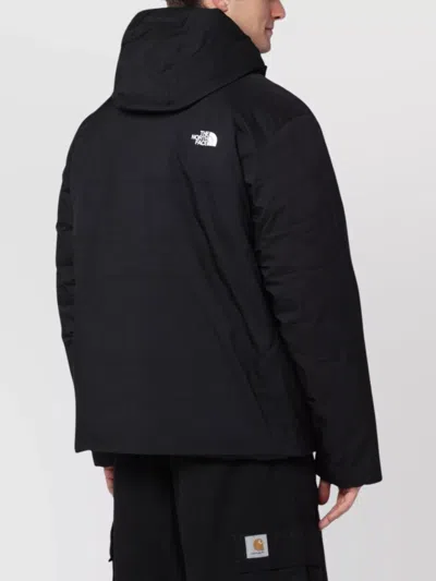 The North Face Mountain Range Hooded Down Jacket Nf0a88wdny R North Kx71 In Black