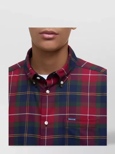 Barbour Tailored Plaid Shirt Button-down Collar In Multi