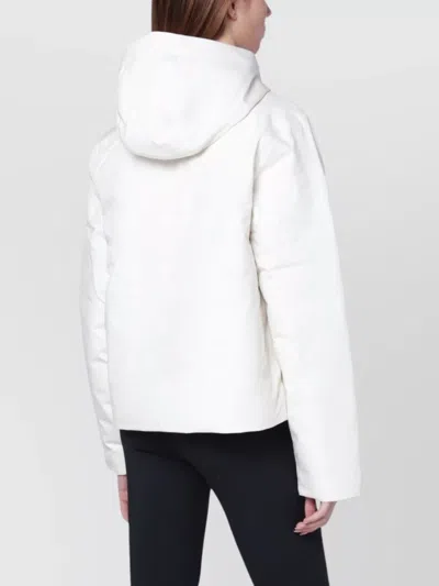 The North Face Mountain Range Hooded Down Jacket Nf0a8dqtny R North Qli1 In White