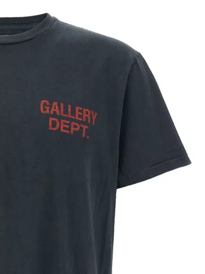 Gallery Dept. Graphic Print Crew Neck T-shirt In Black