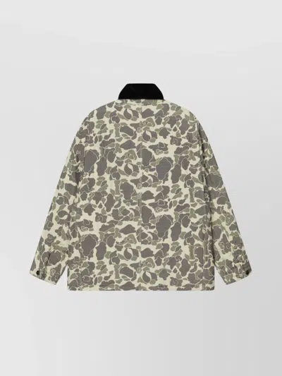 Carhartt Tapestry Chore Camo Duck Jacquard Jacket In Gray