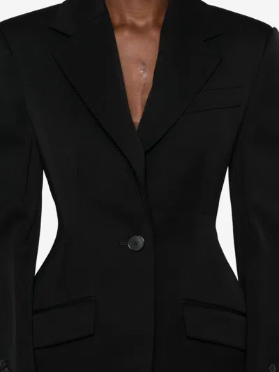 Givenchy Wool Single-breasted Jacket In Black
