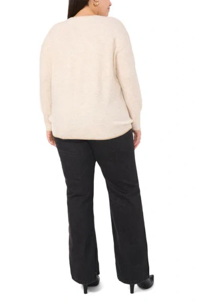 Vince Camuto Metallic Trim Relaxed Fit Sweater In Neutral