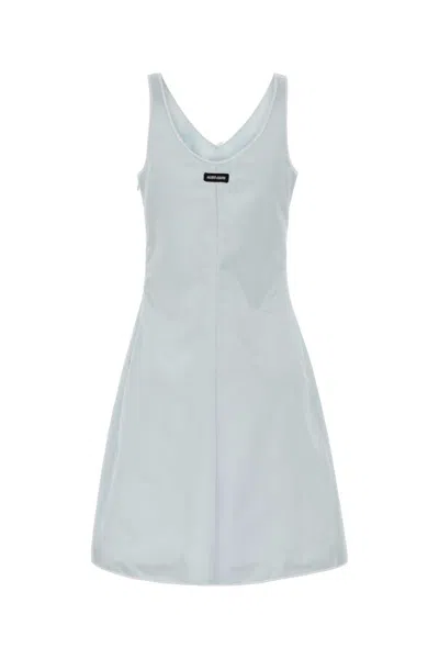 Miu Miu Satin Mini Dress Fitted Silhouette In White