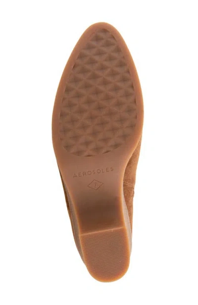 Aerosoles Mina Faux Shearling Bootie In Brown