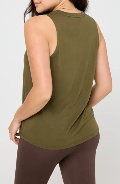 Spiritual Gangster Live Free Jade Tank In Green