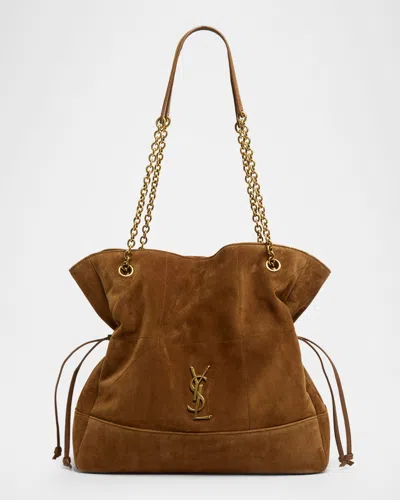 Saint Laurent Jamie 4.3 Medium Drawstring Suede Shoulder Bag