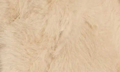 Blanknyc Gram Moment Faux Fur Crop Bomber Jacket In Neutral