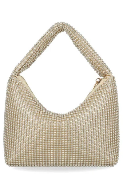 Jessica Mcclintock Ada Crystal Hobo Bag In Gold