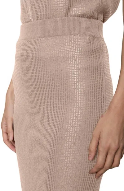 Sanctuary Sparkle Sequin Pencil Skirt In Pink
