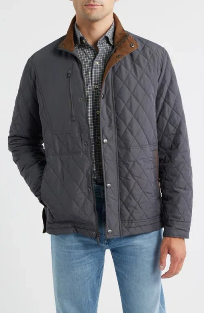 Johnnie-o Juno Quilted Jacket In Animal Print
