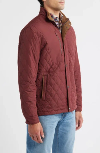 Johnnie-o Juno Quilted Jacket In Animal Print