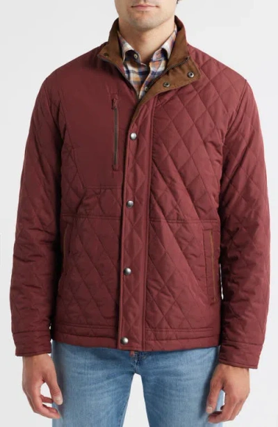 Johnnie-o Juno Quilted Jacket In Animal Print