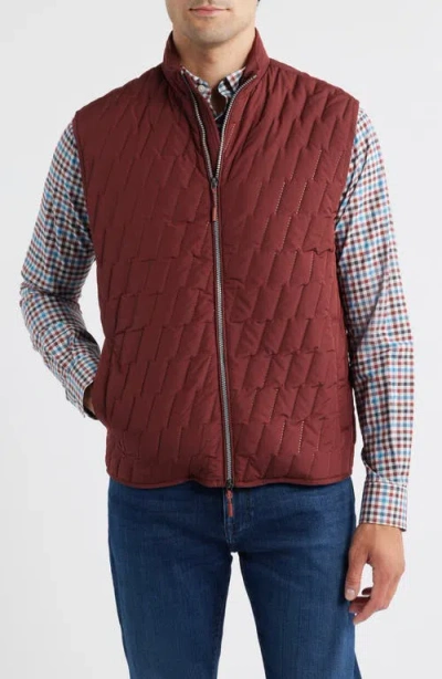 Johnnie-o Belfry Quilted Vest In Animal Print