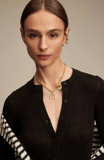 Adina Reyter Heart Locket Charm In Gold